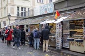 Thumbnail image of tourist stalls in the Jewish Quarter, Prague, Czech Republic