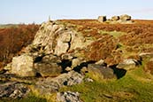 Thumbnail image of Birchen Edge with Three Ships and Nelsons Monument, Derbyshire