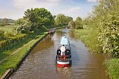 Trent & Mersey Canal From Lowes Lane Bridge, Near Swarkestone, Derbyshire
