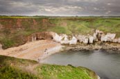 Thumbnail image of View from Flamborough Cliffs over North Landing,  Bridlington, Yorkshire, England