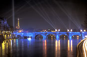 River Seine With Pont Neuf And Eiffel Tower, Paris