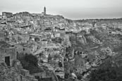 Thumbnail image of view over Matera and Torrente Gravina from Sasso Caveoso, Matera, Basilicata, Italy