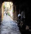 Typical Street In Naples Old Town, Campania, Italy