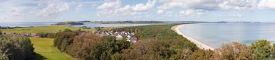 View Over Monchgut Peninsula From Thiesow, Ruegen, Mecklenburg Vorpommern, Germany