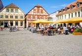 Thumbnail image of Neuer Markt Market Square with cafe, Waren, Mecklenburg-Vorpommern, Germany
