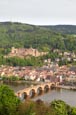 View Over The City From The Philosophenweg, Heidelberg, Baden-Württemberg, Germany