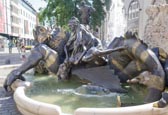Thumbnail image of Ehekarussell Marriage Merry-Go-Round Fountain by  Jürgen Weber, Nuremberg, Bavaria, Germany