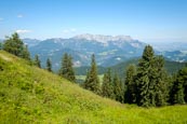 View From The Rossfeld Panoramastrasse Over Obersalzburg, Berchtesgaden, Upper Bavaria, Bavaria, Ger