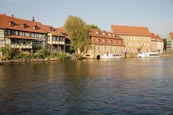 Thumbnail image of The Old Port on the Regnitz River with the Old Slaughterhouse, Bamberg, Bavaria, Germany