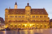 Thumbnail image of Town Hall on the Marktplatz Market Square, Rothenburg ob der Tauber, Franconia, Bavaria, Germany