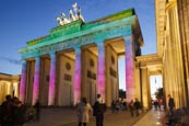 Brandenburg Gate At The Festival Of Lights In Berlin, Germany, 2014