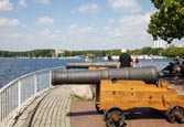 Greenwich Promenade With Cannons,  A Gift To Tegel From The London District Greenwich, Tegel, Berlin