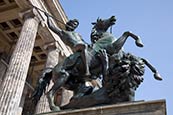 Thumbnail image of Lion Fighter statue by Albert Wolff outside Altes Museum, Berlin, Germany