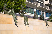 Thumbnail image of Sunbather statues by River Spree, Berlin, Germany