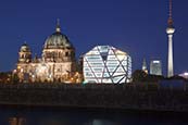 Thumbnail image of Berlin skyline with Cathedral,  Humboldt Box and television tower, Berlin, Germany