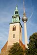 Marienkirche And Television Tower, Berlin, Germany