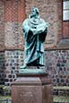 Statue Of Martin Luther Outside Marienkirche, Berlin, Germany