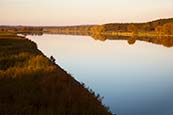 Thumbnail image of Evening on the Oder River near Schwedt, German Polish border, Brandenburg, Germany