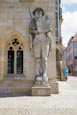 Roland Statue Outside Town Hall, Halberstadt, Saxony Anhalt, Germany