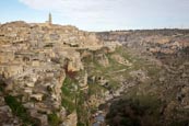 Thumbnail image of view over the town and Torrente Gravina, Matera, Basilicata, Italy