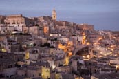 Thumbnail image of view over the town from viewpoint at Piazzetta Pascoli, Matera, Basilicata, Italy