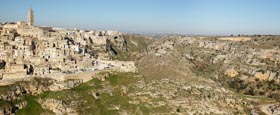 Thumbnail image of view over Matera and Murgia National Park, Matera, Basilicata, Italy