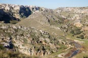 View Over Matera And Murgia National Park, Matera, Basilicata, Italy