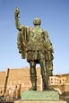 Caeser Statue On Via Allessandrina, Rome, Italy