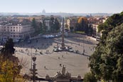 Thumbnail image of view over Piazza del Popolo, Rome, Italy