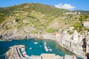 View Over The Harbour In Vernazza, Cinque Terre, Liguria, Italy