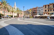 Piazza G Garibaldi, Lerici On The Gulf Of La Spezia, Liguria, Italy