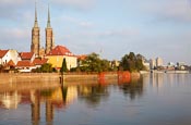 Thumbnail image of Odra River with Cathedral Island - Cathedral of St. John the Baptist and the Archbishop