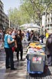 Thumbnail image of Catalan Independence stall on La Rambla, Barcelona, Catalonia, Spain