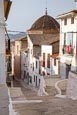Thumbnail image of typical narrow hilly street in the town, Xativa, Valencia, Spain