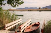 Thumbnail image of Fishing boats at La laguna del Estany, Cullera, Valencia, Spain