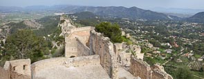 Xativa Castle And View Over Surrounding Area, Valencia, Spain