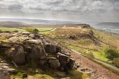 Thumbnail image of Curbar Edge and view towards Baslow Edge, Derbyshire, England