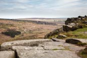 Thumbnail image of Hathersage Moor, Higger Tor with view towards Burbage Rocks, Derbyshire, England