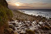 Sunset From Beach Near Blandow, Jasmund, Ruegen, Mecklenburg Vorpommern, Germany