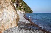 Beach By Chalk Cliffs Near Königsstuhl, Jasmund National Park, Ruegen, Mecklenburg Vorpommern