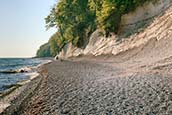 Beach By Chalk Cliffs Near Königsstuhl, Jasmund National Park, Ruegen, Mecklenburg Vorpommern