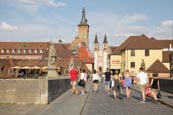 Alte Mainbrücke Old Bridge, Würzburg, Bavaria, Germany