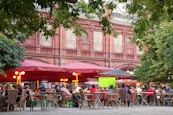 Restaurants At Hackescher Markt, Berlin, Germany