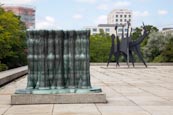 Neue Nationalgalerie, Berlin Germany With Sculpture "Polis" By Joannis Avramidis And  “Têtes Et Queu