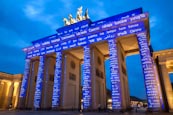 Thumbnail image of Brandenburg Gate at The Festival of Lights in Berlin, Germany, 2013