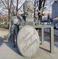 Memorial Statue On Burgstrasse To Friedrich Adolph Wilhelm Diesterweg, German Educator And Thinker, 