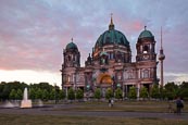 Berlin Cathedral With Television Tower And Lustgarten, Germany