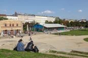 Görlitzer Park in Kreuzberg With Das Edelweiss Cafe, Berlin, Germany