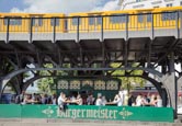 Burgermeister Cafe / Beer Garden In A Disused Toilet Under The U-Bahn Line, Berlin, Germany