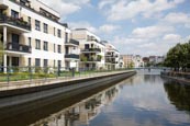 Modern Apartment Buildings At Tegeler Insel, Tegel, Berlin, Germany